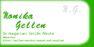 monika gellen business card