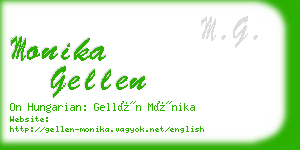 monika gellen business card